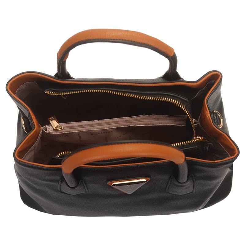 Interior da bolsa WJ com forro em tecido poliéster e bolsos organizadores